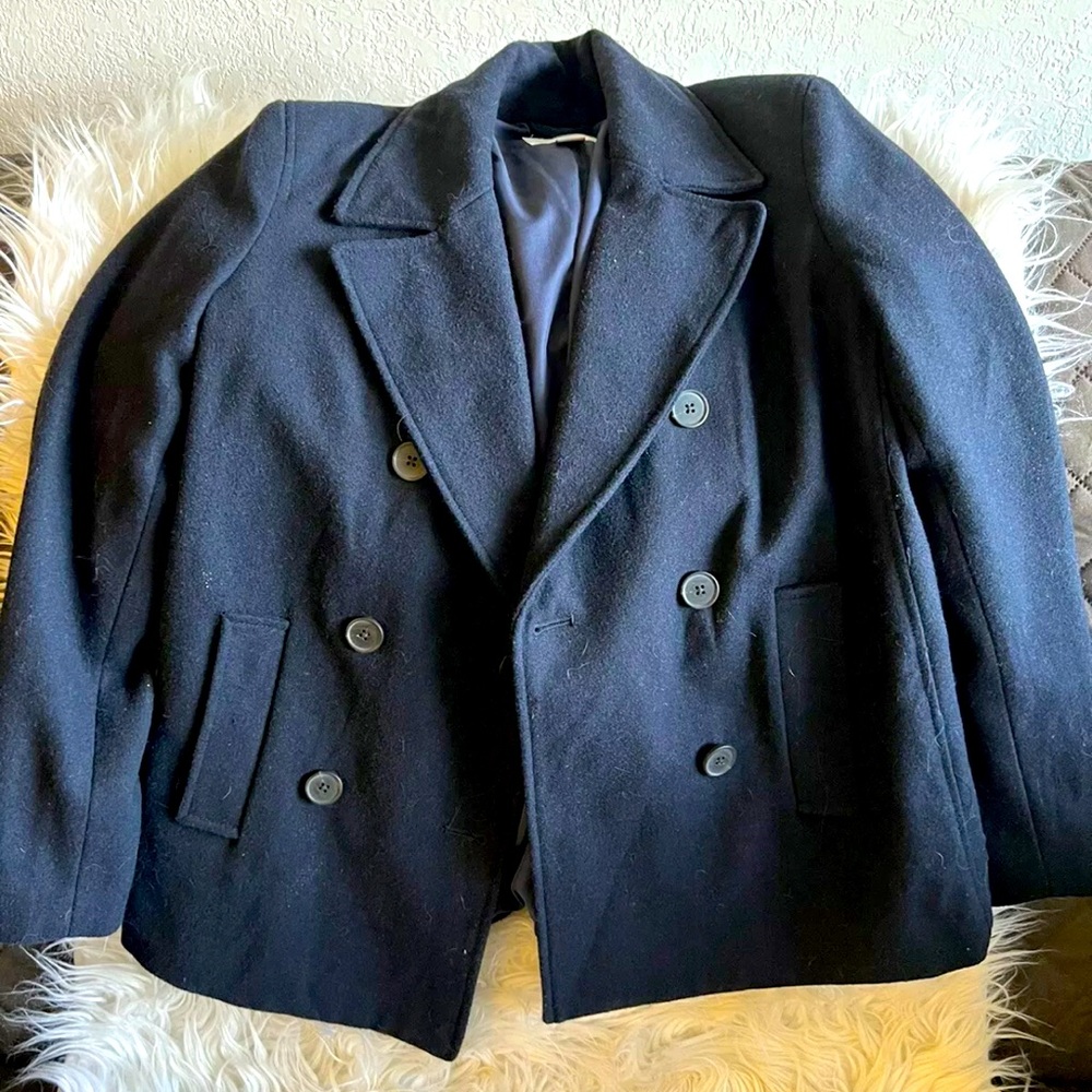 Old Navy Peacoat Black Jacket Women’s Coat Size Medium